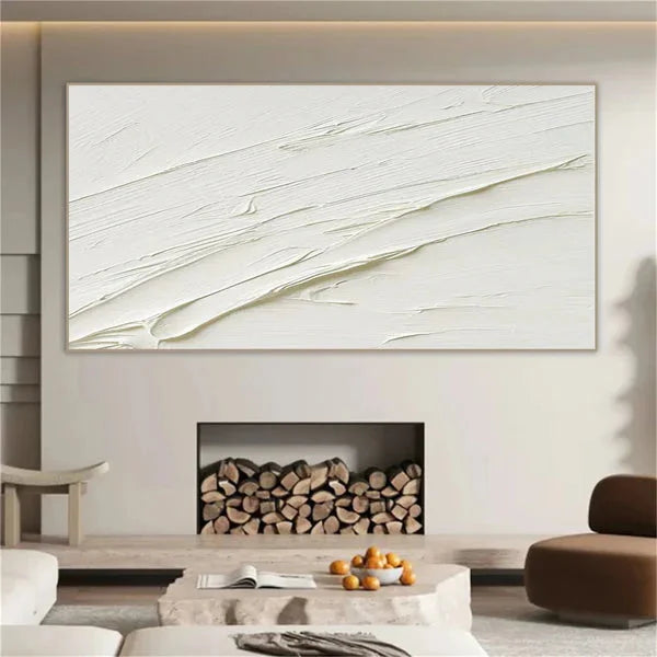 Multicolor Minimalistic Balance Canvas Painting - Large Abstract Textured Wall Art - Artwallpainting