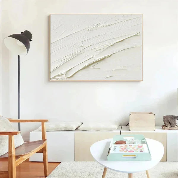 Multicolor Minimalistic Balance Canvas Painting - Large Abstract Textured Wall Art - Artwallpainting