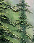 Multicolor Misty Forest Serenity Canvas Painting For Home Decoration - Artwallpainting