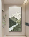Multicolor Misty Peaks Canvas Painting For Home Decoration - Artwallpainting