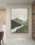 Multicolor Misty Peaks Canvas Painting For Home Decoration - Artwallpainting