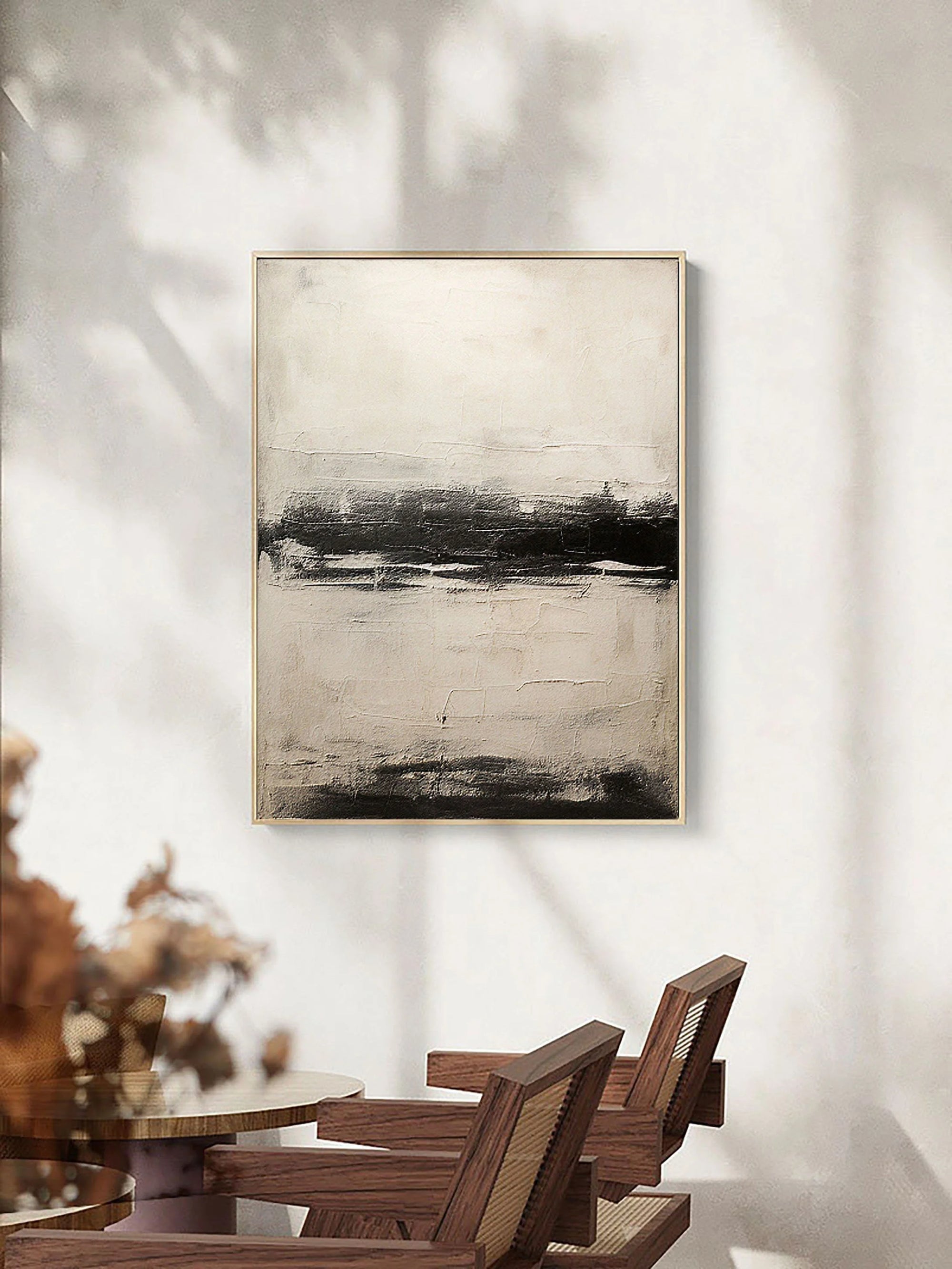 Multicolor Modern Abstract Horizon Wall Art - Artwallpainting