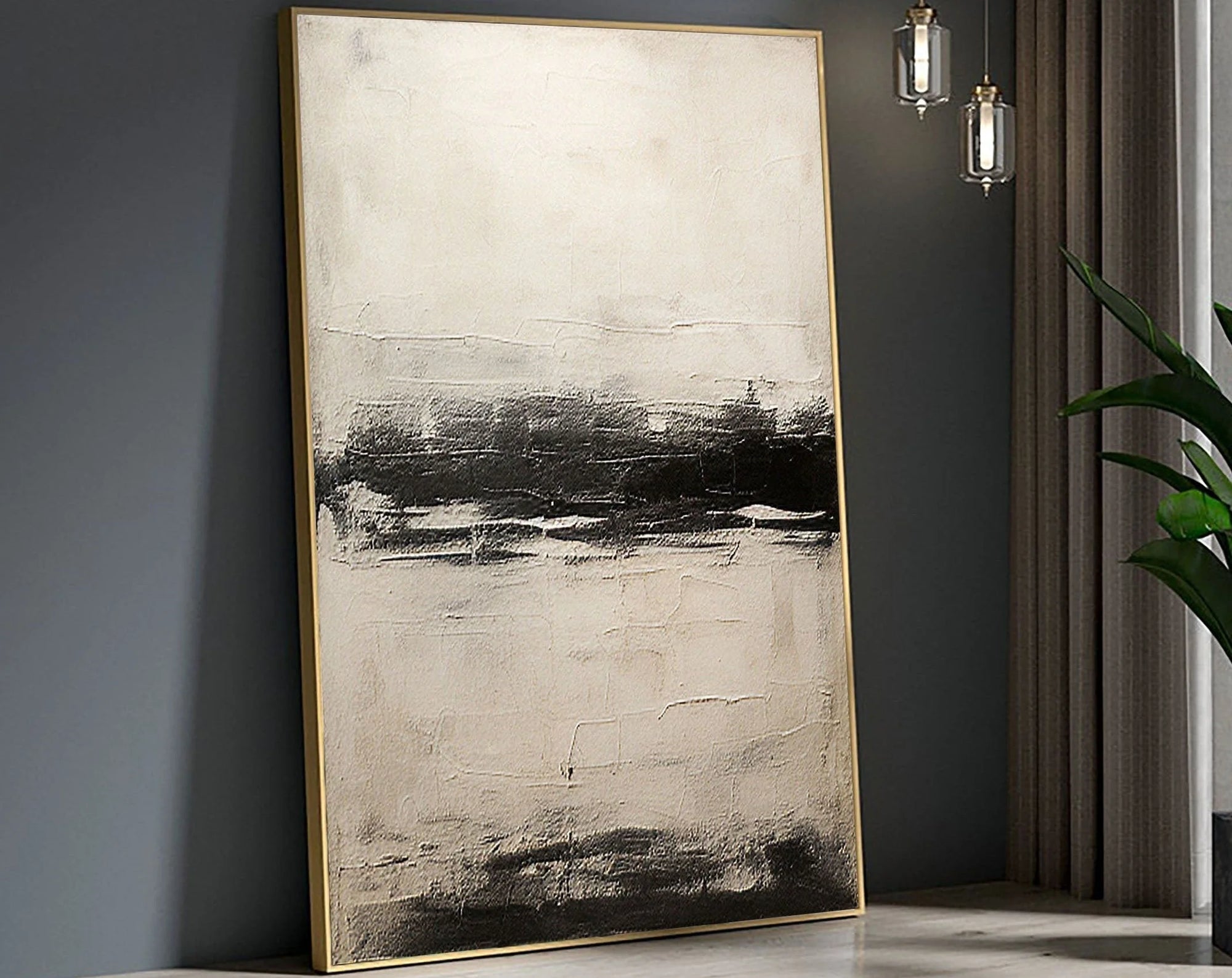 Multicolor Modern Abstract Horizon Wall Art - Artwallpainting