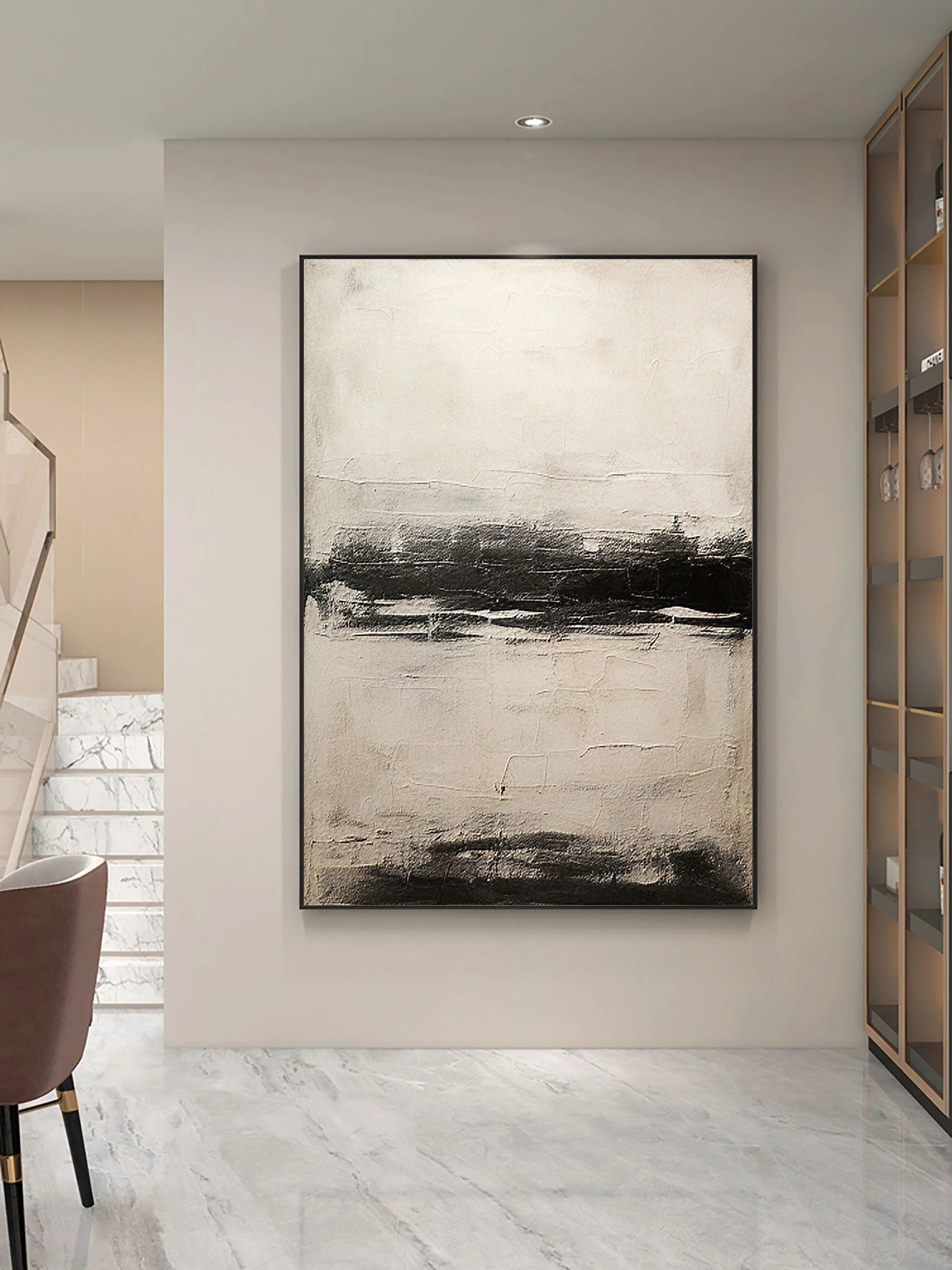 Multicolor Modern Abstract Horizon Wall Art - Artwallpainting