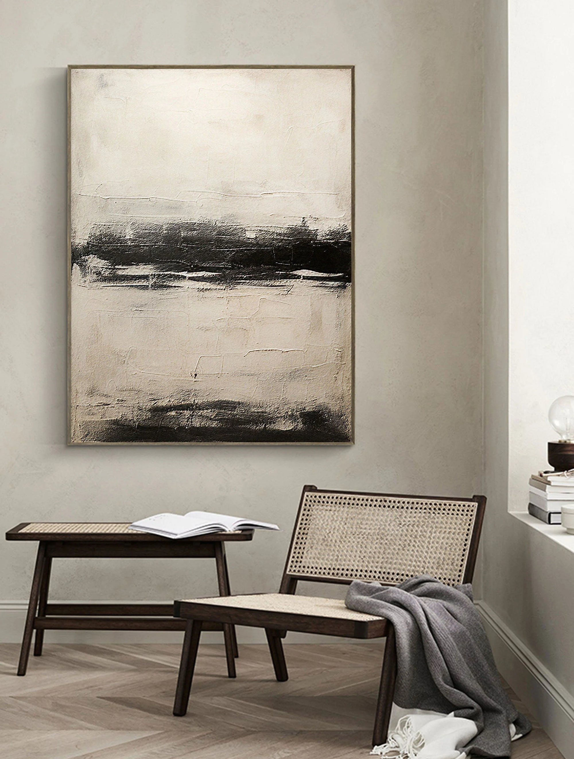 Multicolor Modern Abstract Horizon Wall Art - Artwallpainting