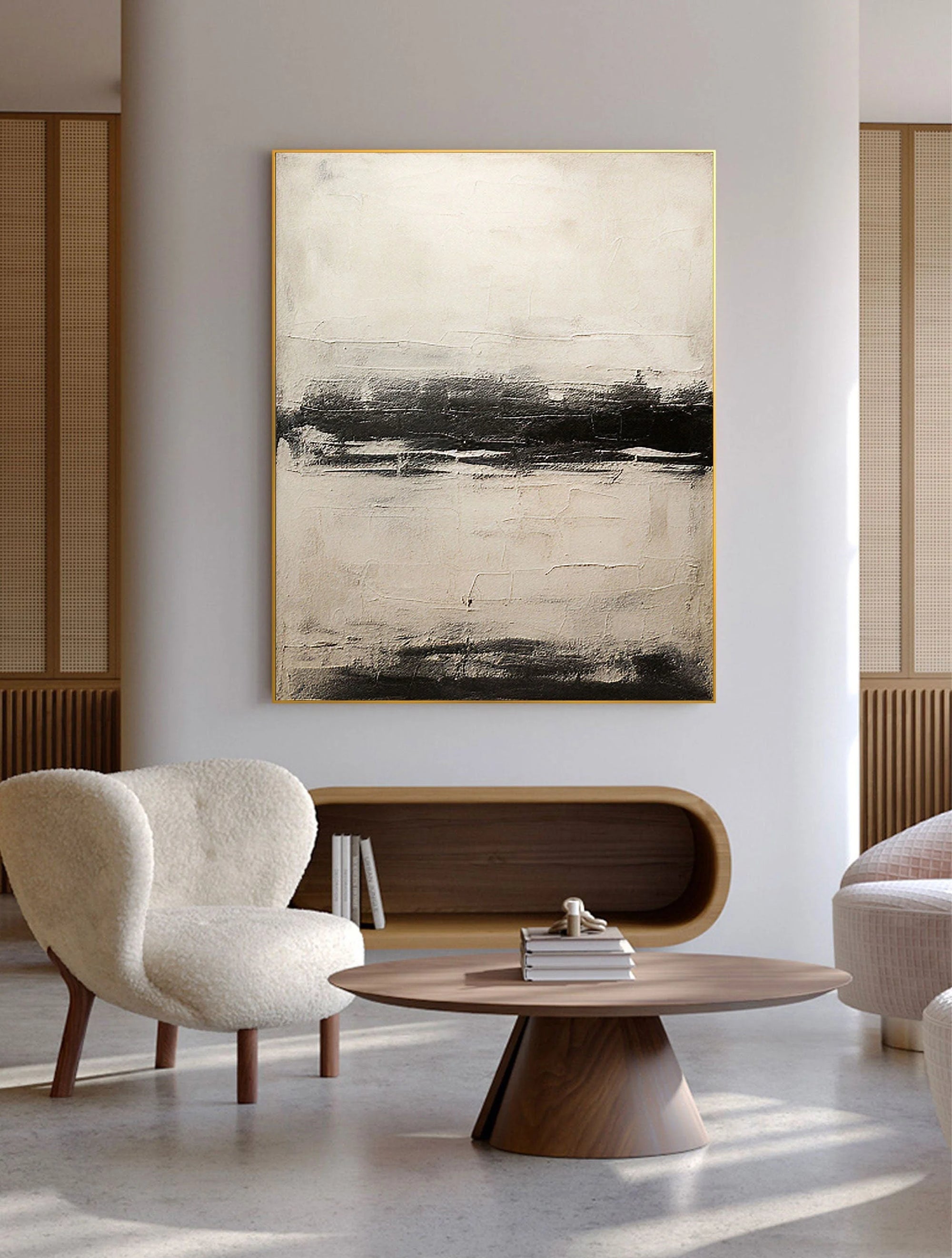 Multicolor Modern Abstract Horizon Wall Art - Artwallpainting