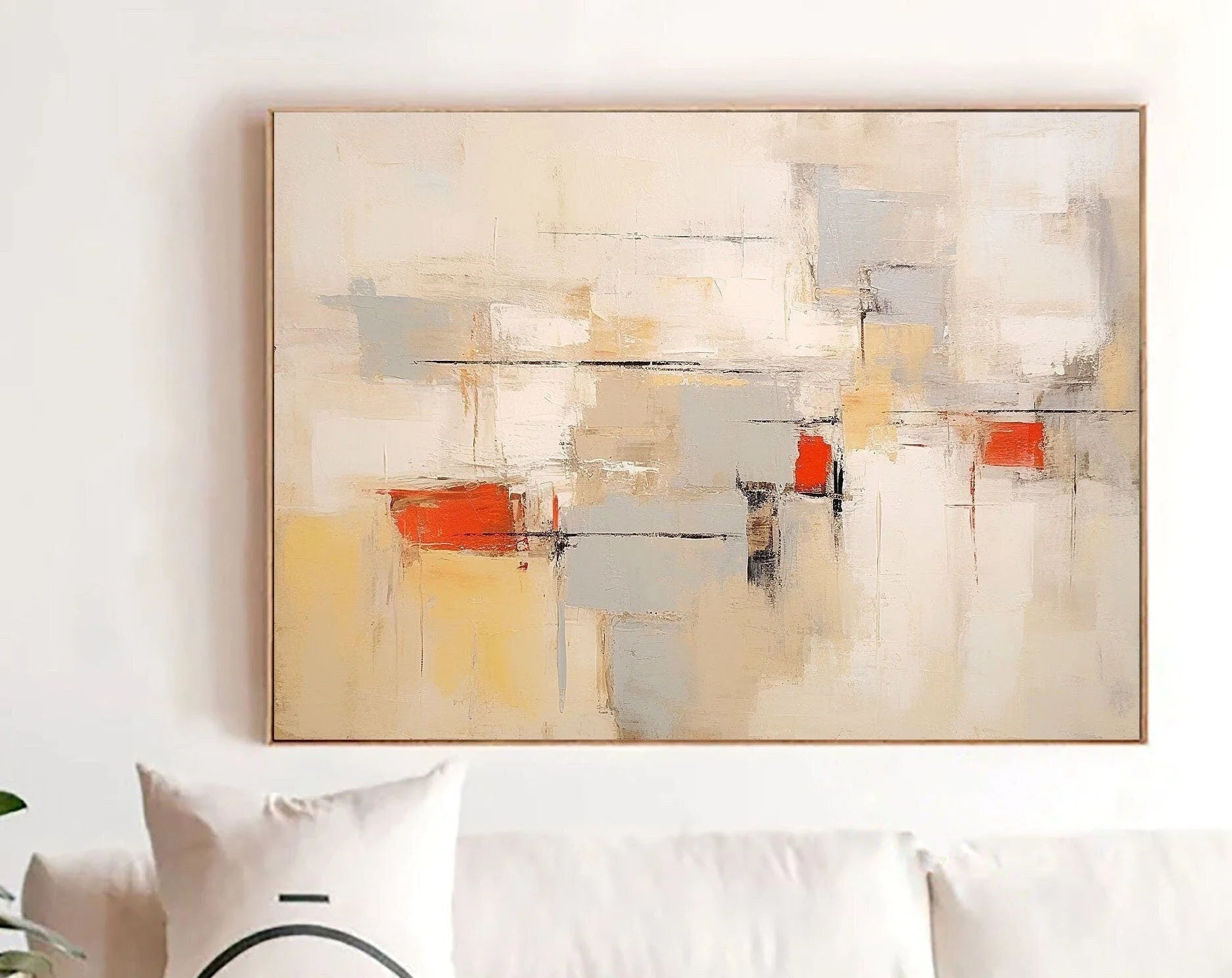 Multicolor Modern Abstract Horizontal Wall Art - Artwallpainting