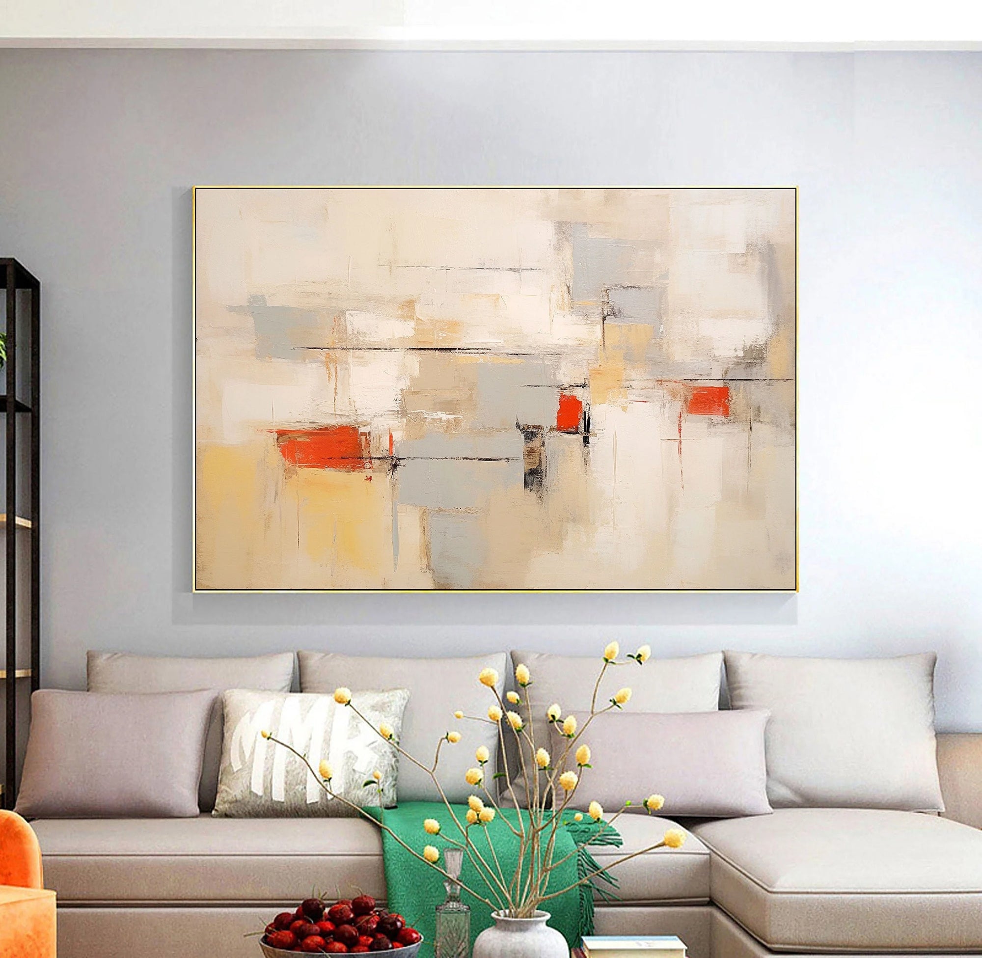 Multicolor Modern Abstract Horizontal Wall Art - Artwallpainting