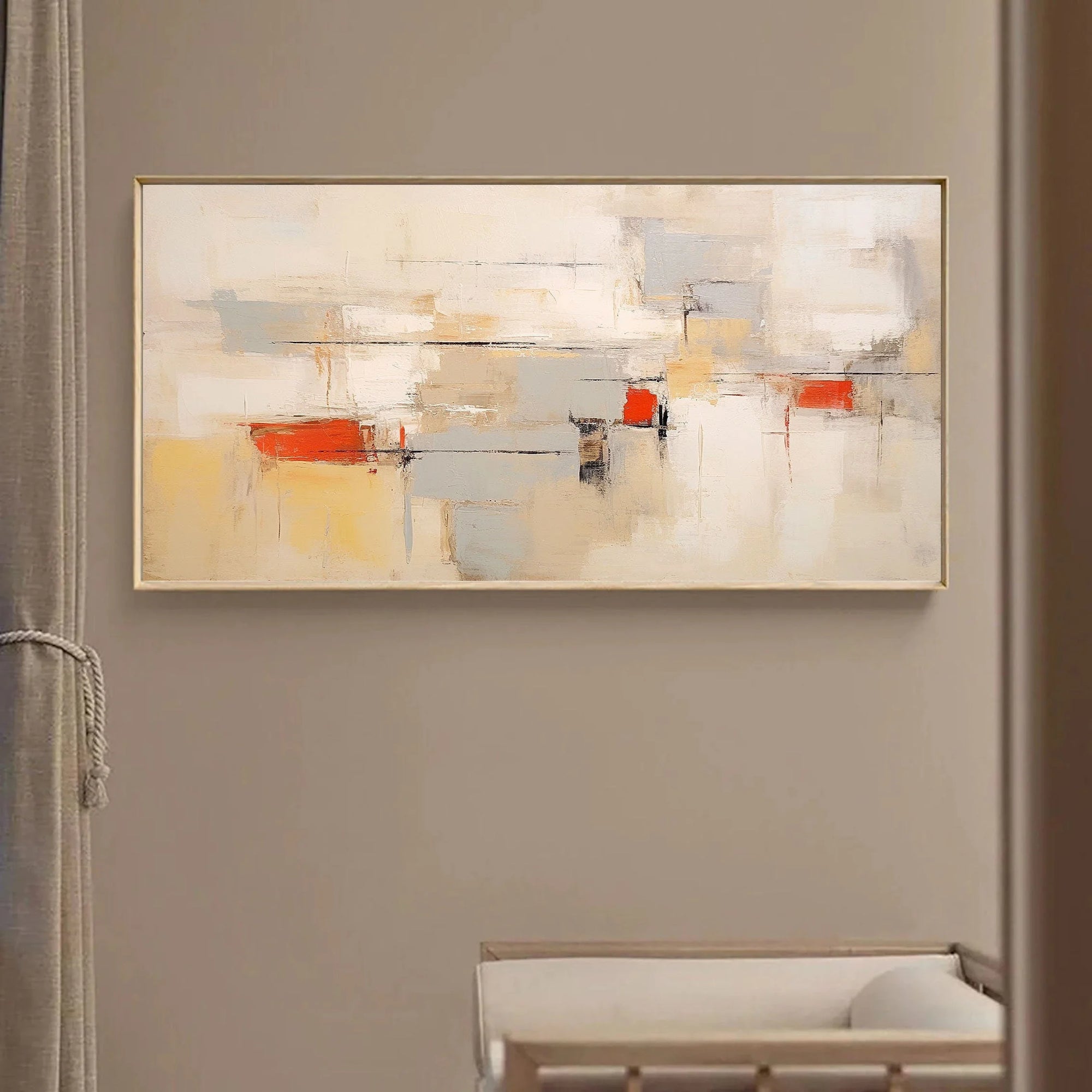 Multicolor Modern Abstract Horizontal Wall Art - Artwallpainting