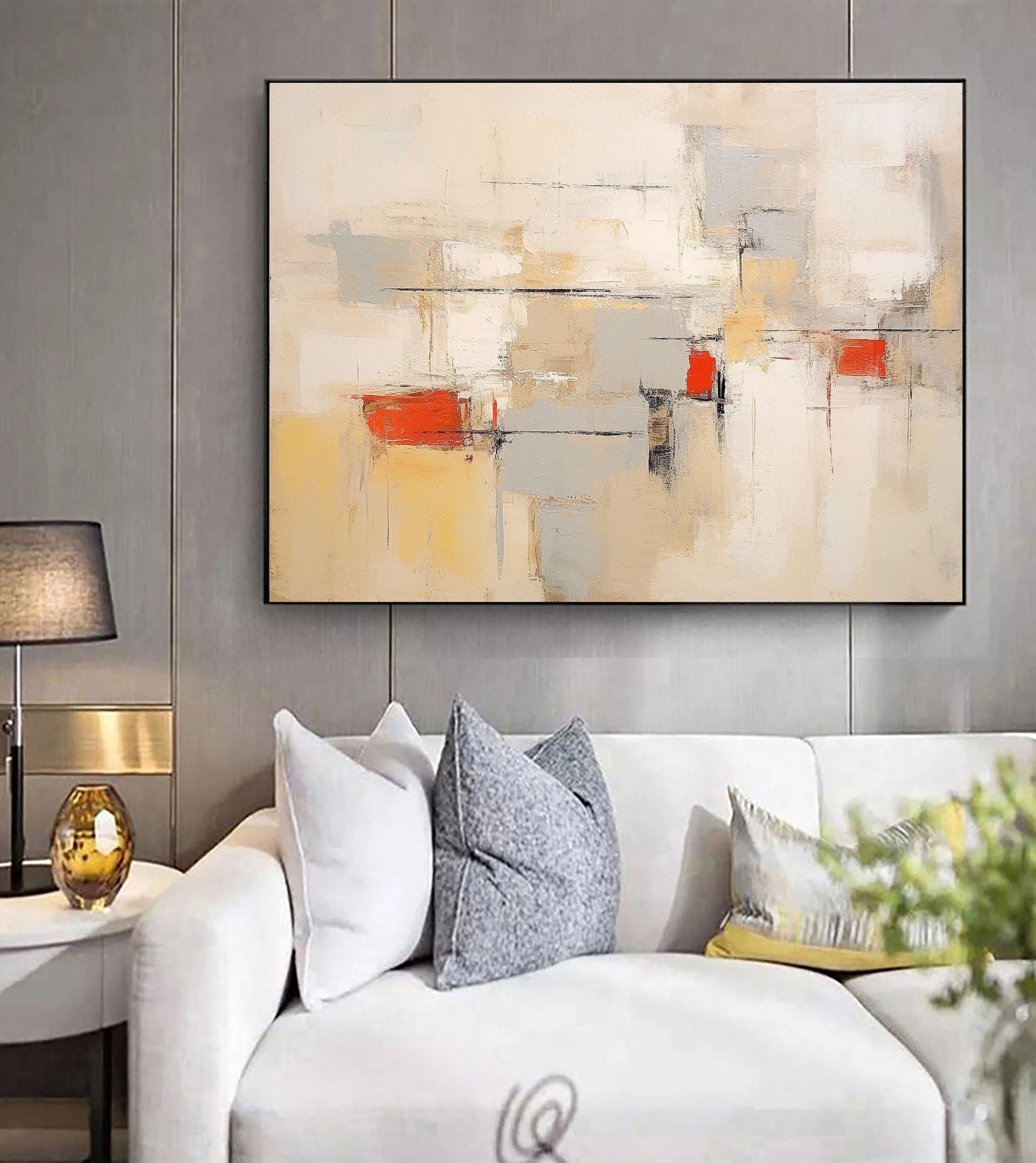 Multicolor Modern Abstract Horizontal Wall Art - Artwallpainting