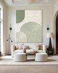 Multicolor Modern Geometric Textured Wall Art - Minimalist Elegance For Interiors - Artwallpainting