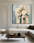 Multicolor Modern Grace Floral Canvas Art - Artwallpainting