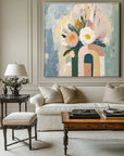 Multicolor Modern Grace Floral Canvas Art - Artwallpainting