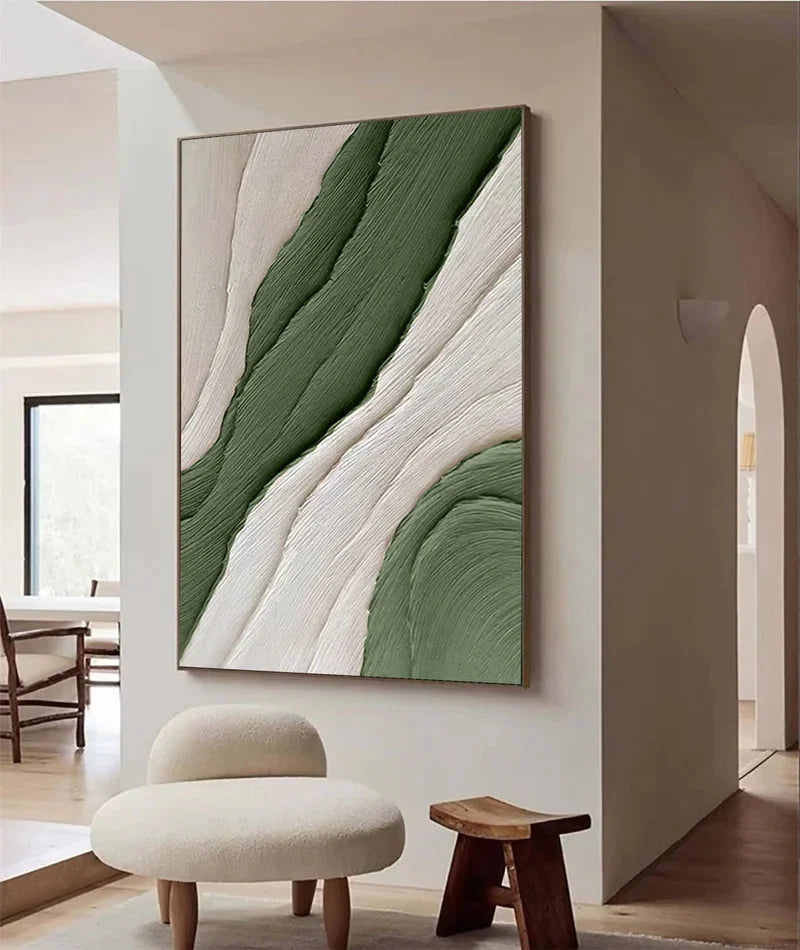 Multicolor Modern Minimalist Textured Canvas - Earthy Tones For Elegant Interiors - Artwallpainting