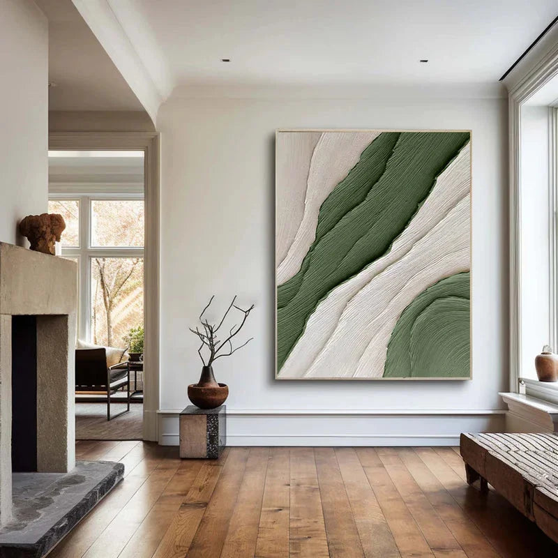 Multicolor Modern Minimalist Textured Canvas - Earthy Tones For Elegant Interiors - Artwallpainting