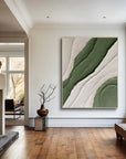 Multicolor Modern Minimalist Textured Canvas - Earthy Tones For Elegant Interiors - Artwallpainting