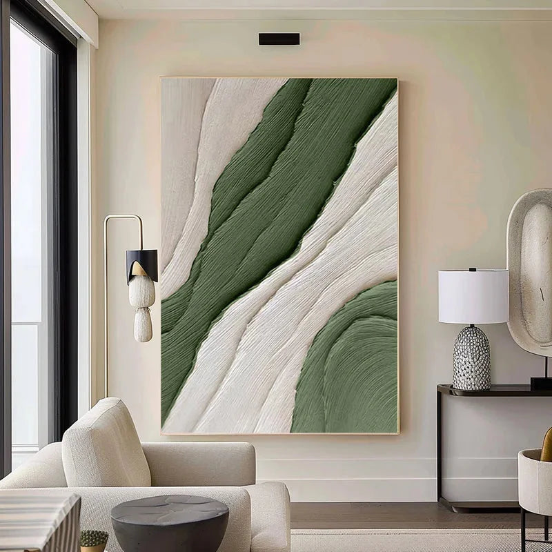 Multicolor Modern Minimalist Textured Canvas - Earthy Tones For Elegant Interiors - Artwallpainting