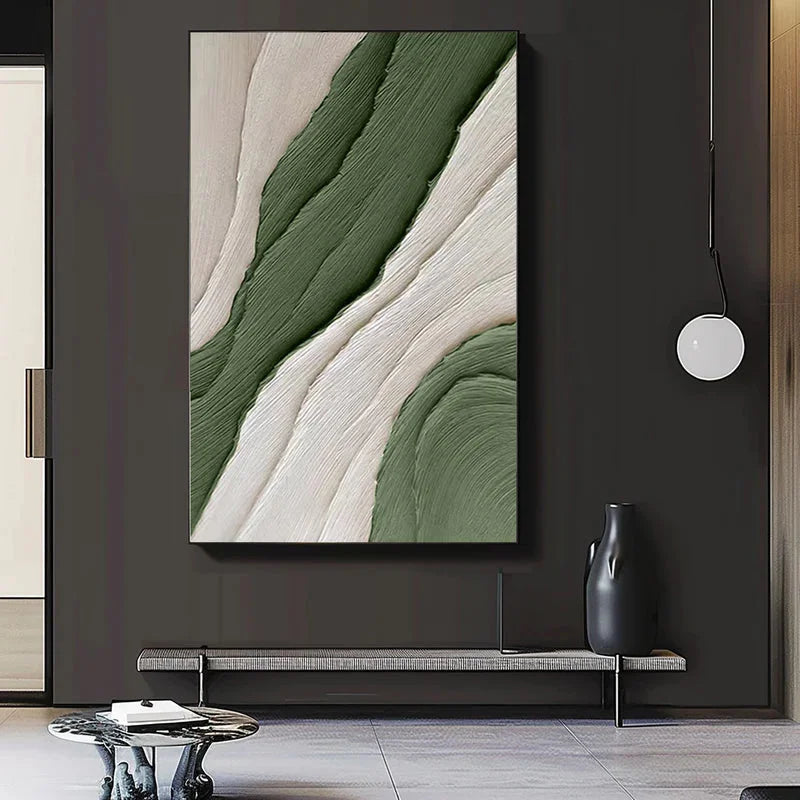 Multicolor Modern Minimalist Textured Canvas - Earthy Tones For Elegant Interiors - Artwallpainting