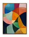 Multicolor Modern Rhythm - Abstract And Three-Dimensional Flowing Colorful Oil Painting Wall Art - Artwallpainting