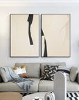 Multicolor Modern Silhouettes Set Of 2 - Artwallpainting