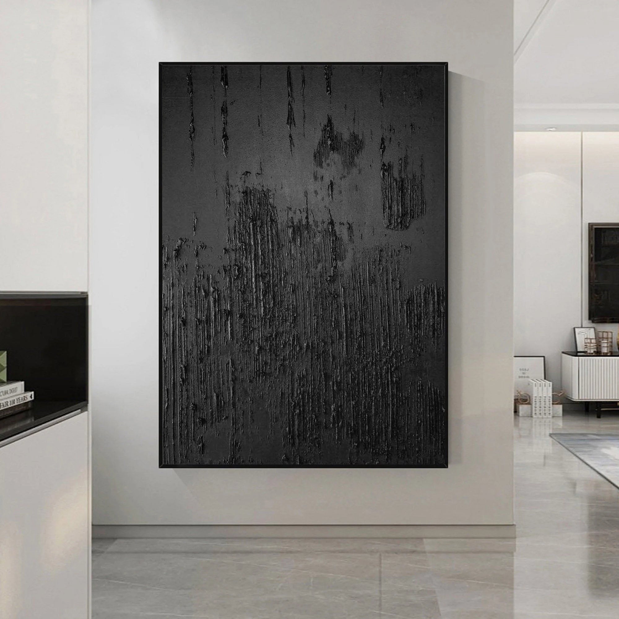 Multicolor Modern Textured Minimalist Abstract Canvas - Artwallpainting