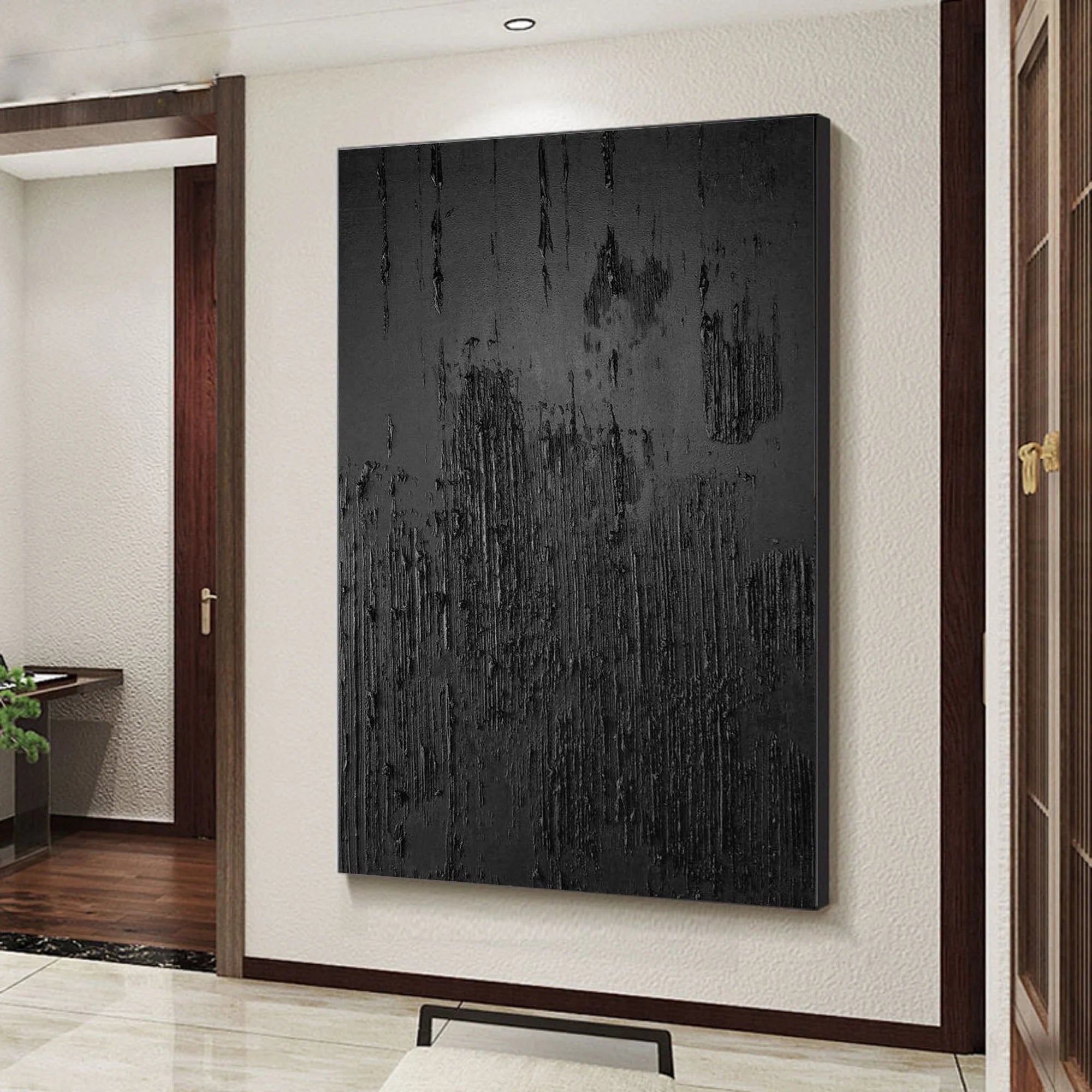 Multicolor Modern Textured Minimalist Abstract Canvas - Artwallpainting