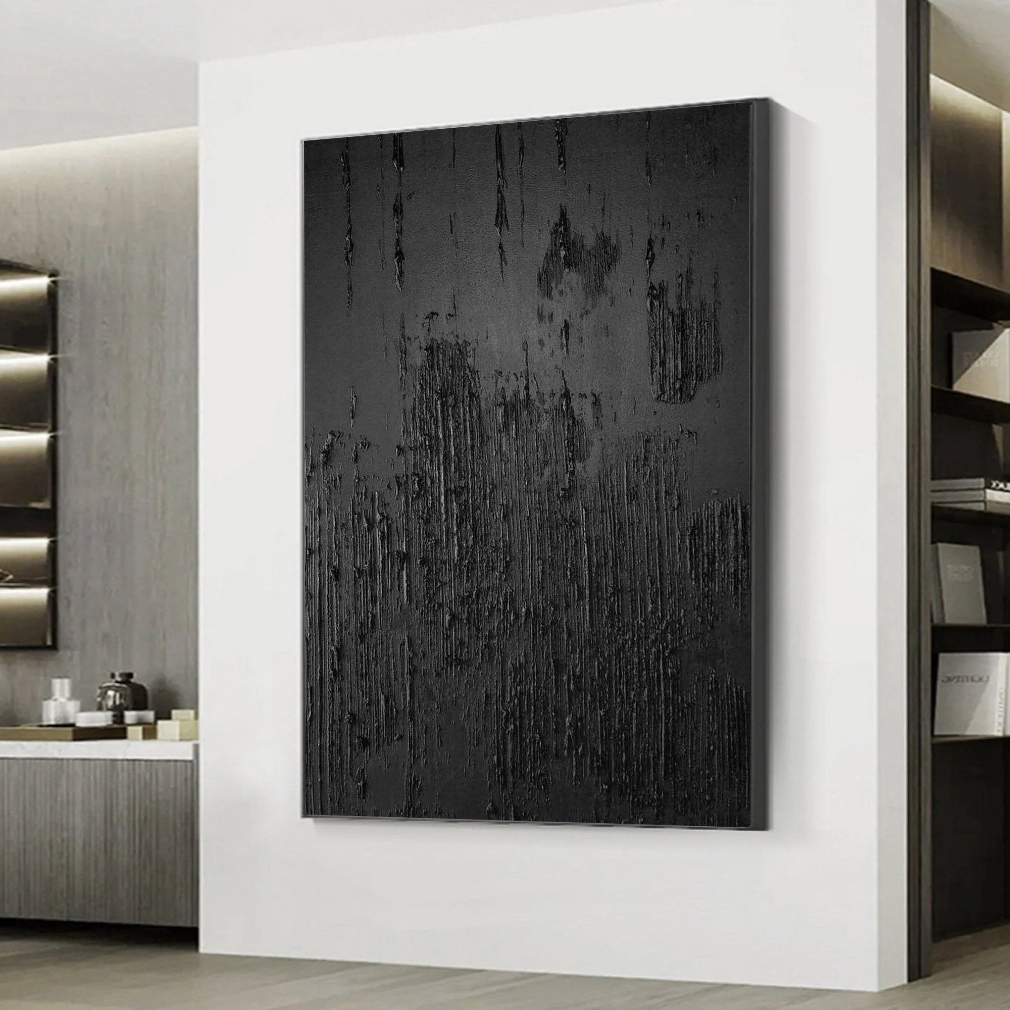 Multicolor Modern Textured Minimalist Abstract Canvas - Artwallpainting