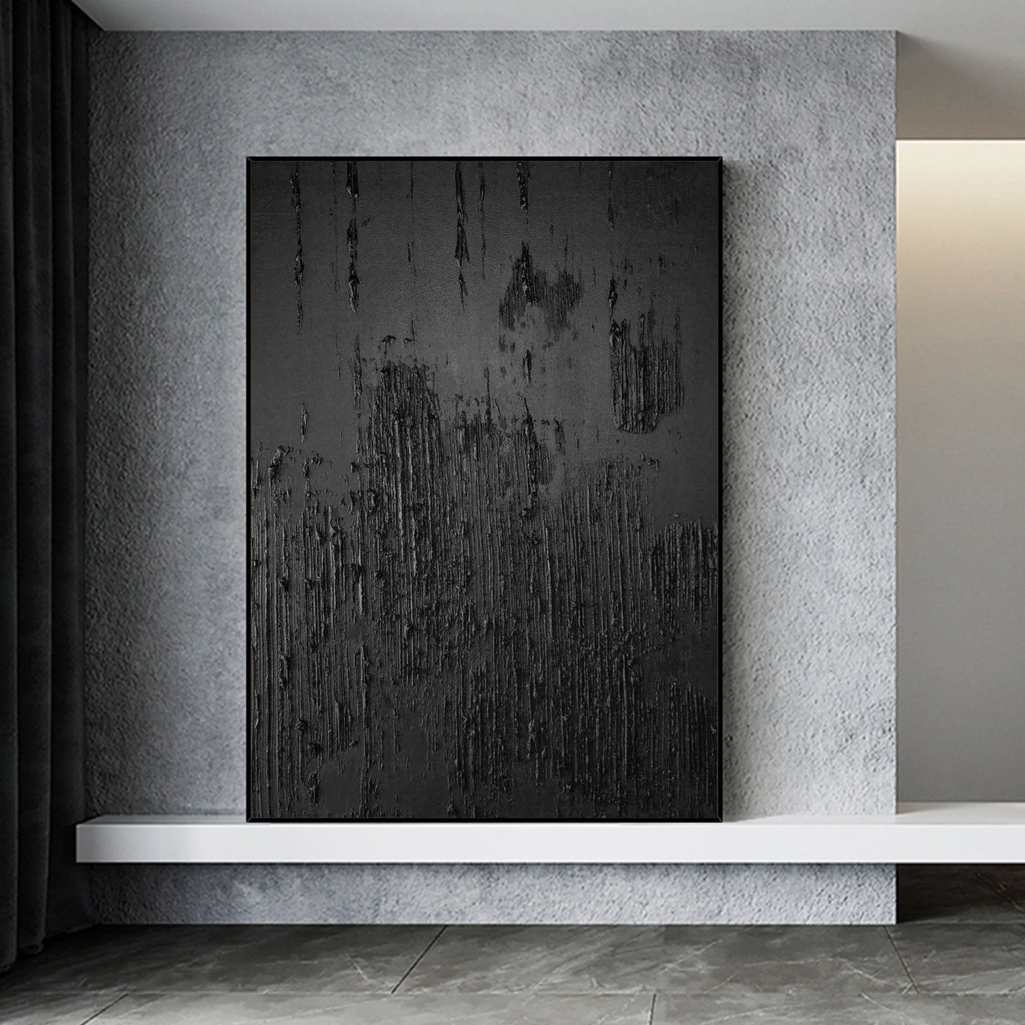 Multicolor Modern Textured Minimalist Abstract Canvas - Artwallpainting