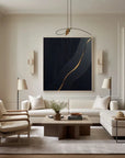 Multicolor Modern Textured Wall Art - Abstract Square Canvas With Accent - Artwallpainting
