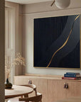 Multicolor Modern Textured Wall Art - Abstract Square Canvas With Accent - Artwallpainting