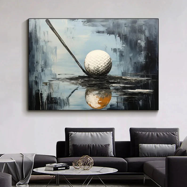 Multicolor Moment Golf Art Canvas Painting For Home Decoration - Artwallpainting