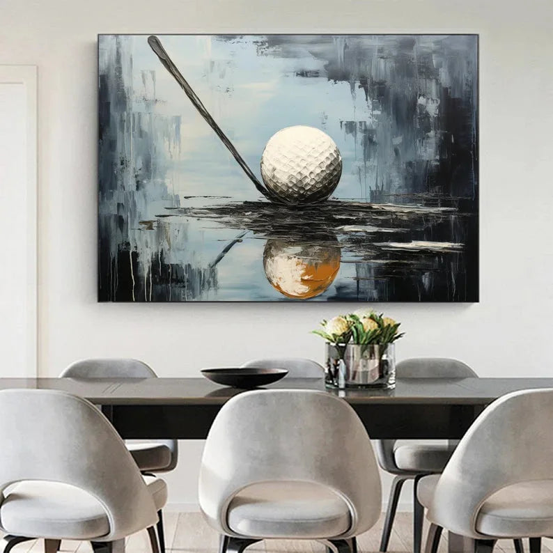 Multicolor Moment Golf Art Canvas Painting For Home Decoration - Artwallpainting