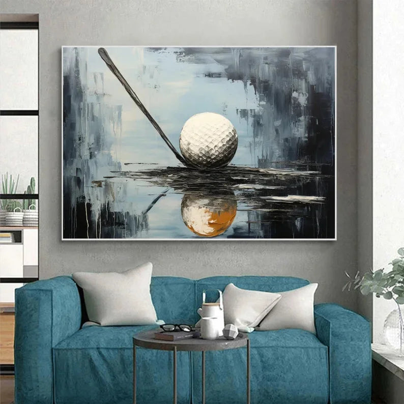 Multicolor Moment Golf Art Canvas Painting For Home Decoration - Artwallpainting