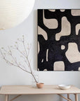 Multicolor Monochrome Abstract Wall Art - Artwallpainting