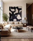 Multicolor Monochrome Abstract Wall Art - Artwallpainting