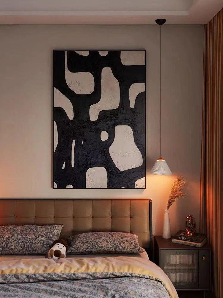 Multicolor Monochrome Abstract Wall Art - Artwallpainting