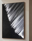 Multicolor Monochrome Cascade Abstract Textured Canvas Art - Artwallpainting
