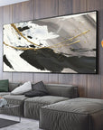 Multicolor Monochrome Contrast-Minimalist Living Room Space Magic Wall Art - Artwallpainting