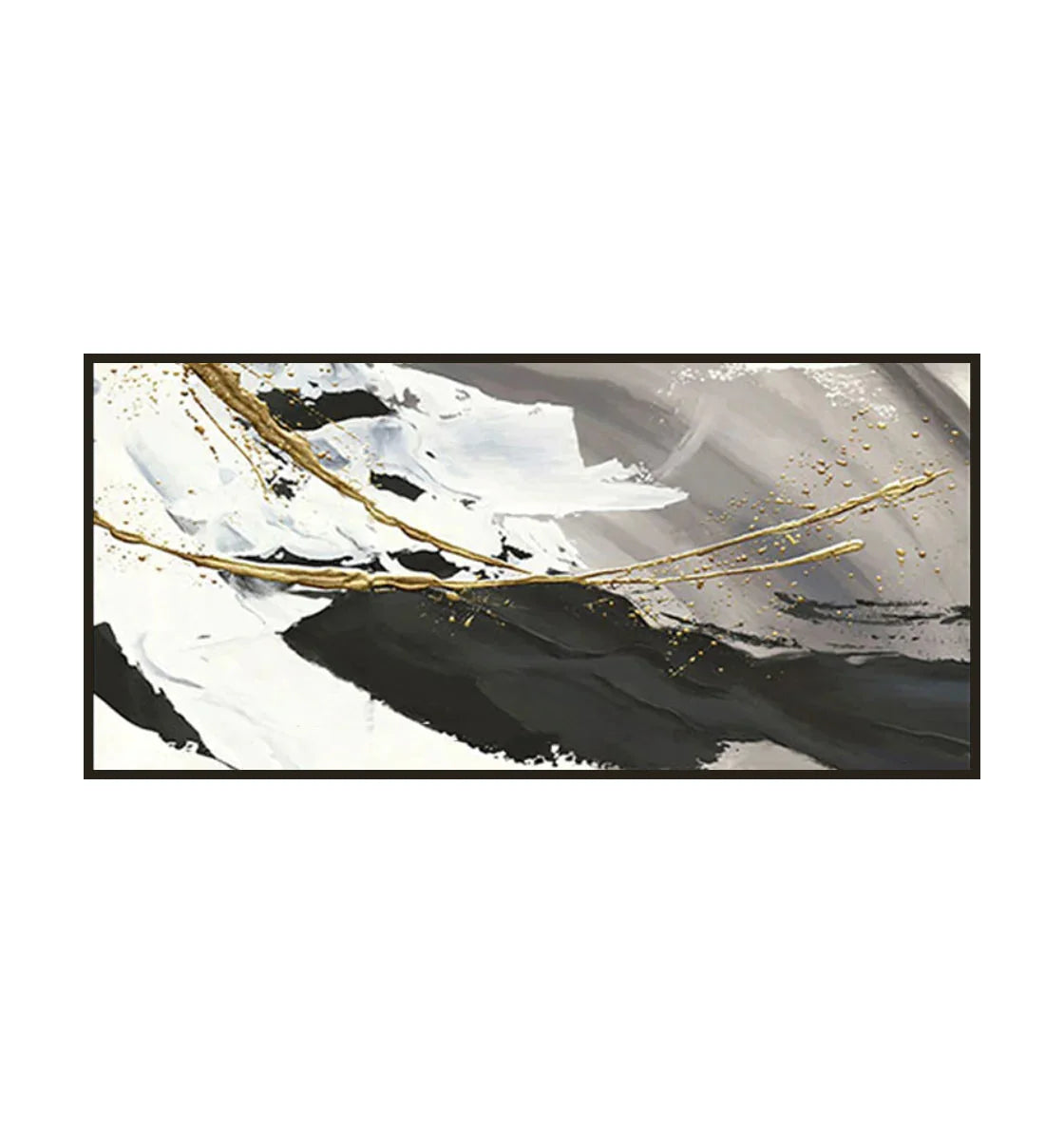 Multicolor Monochrome Contrast-Minimalist Living Room Space Magic Wall Art - Artwallpainting