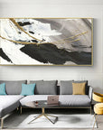 Multicolor Monochrome Contrast-Minimalist Living Room Space Magic Wall Art - Artwallpainting