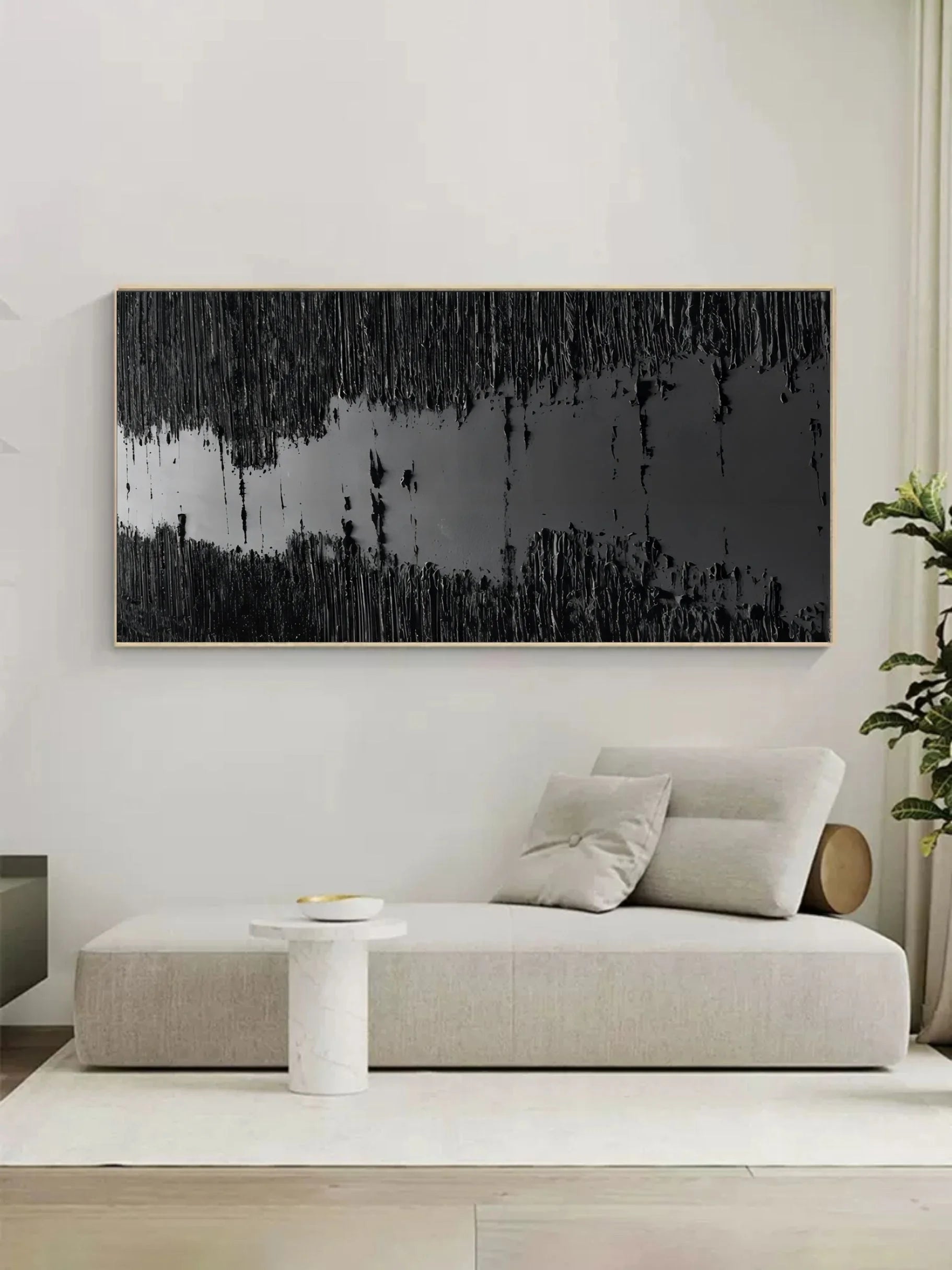 Multicolor Monochrome Depth Textured Abstract Art - Artwallpainting