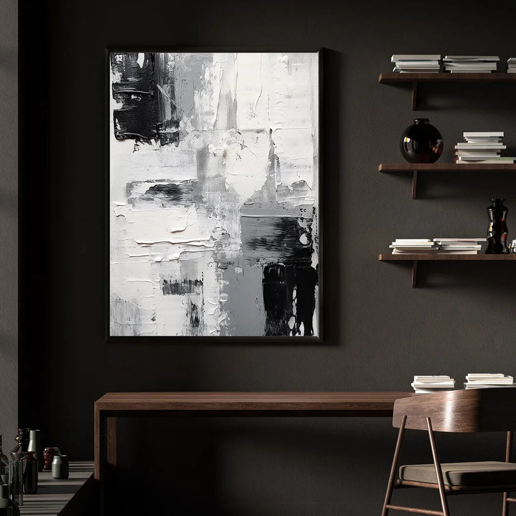 Multicolor Monochrome Dimensions Canvas Painting For Home Decoration - Artwallpainting