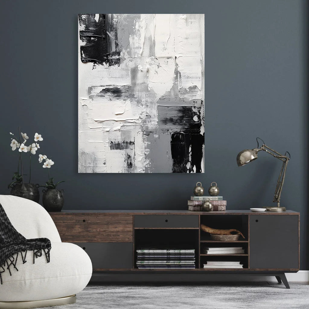 Multicolor Monochrome Dimensions Canvas Painting For Home Decoration - Artwallpainting