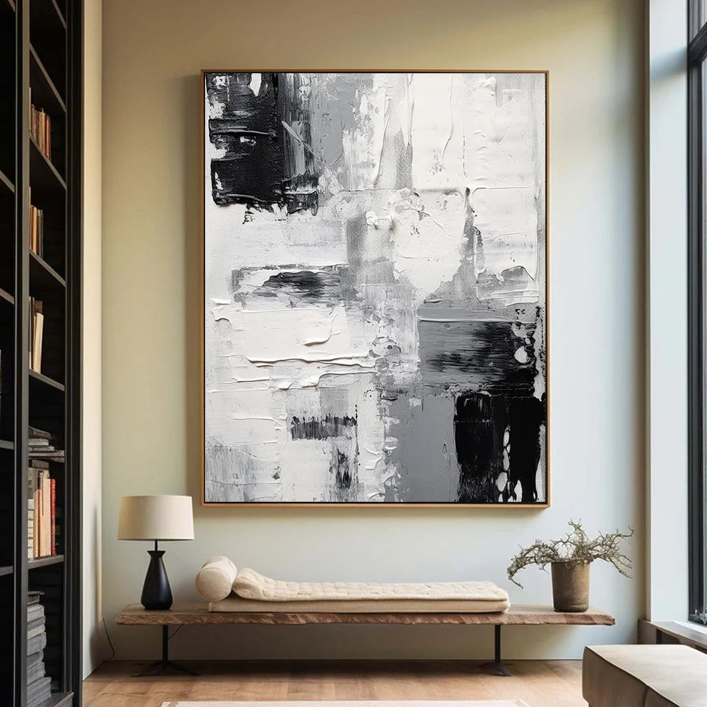 Multicolor Monochrome Dimensions Canvas Painting For Home Decoration - Artwallpainting
