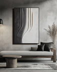 Multicolor Monochrome Elegance Textured Abstract Art - Artwallpainting