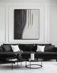 Multicolor Monochrome Elegance Textured Abstract Art - Artwallpainting
