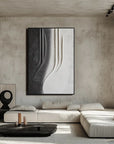 Multicolor Monochrome Elegance Textured Abstract Art - Artwallpainting