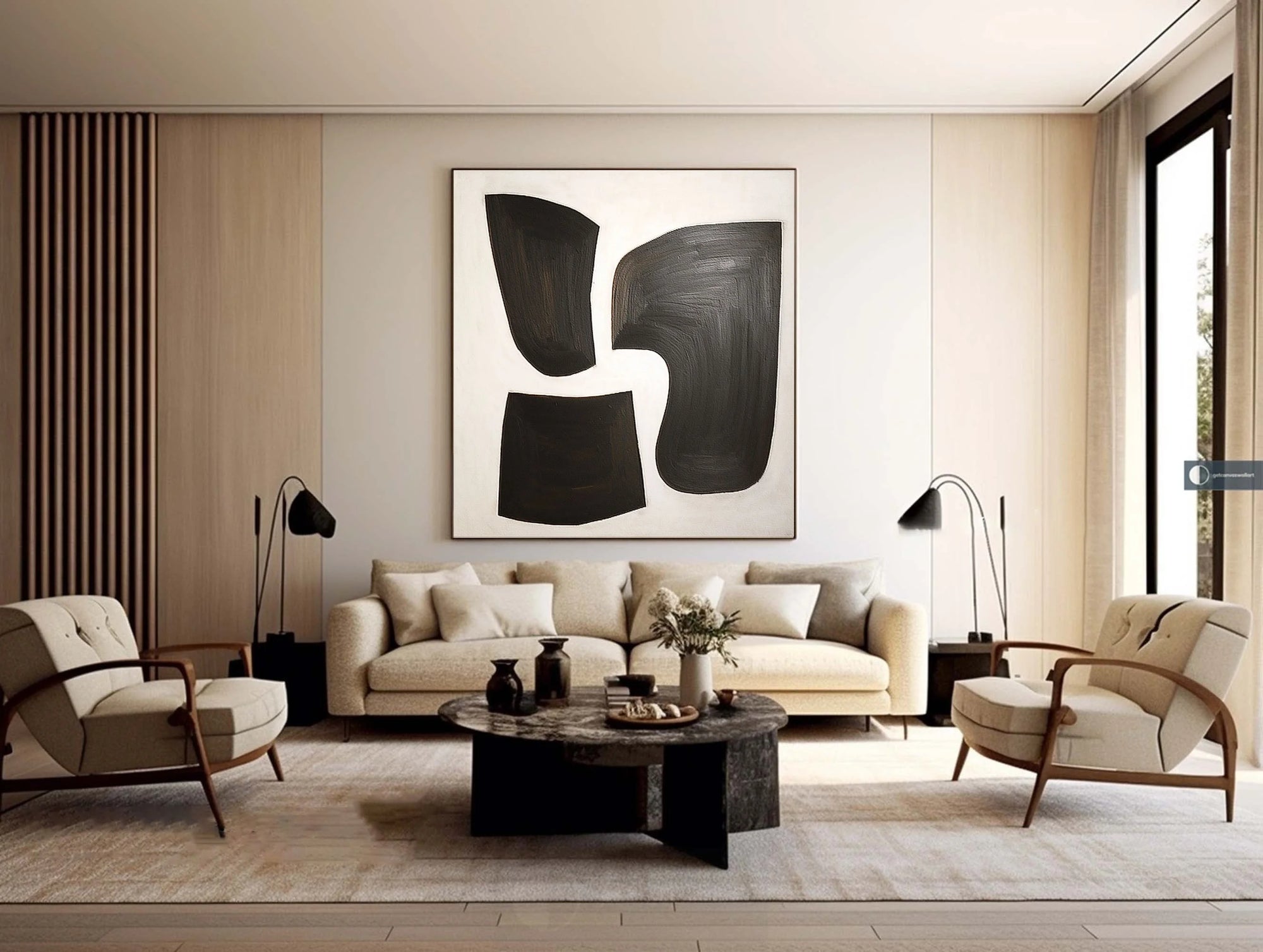 Multicolor Monochrome Flow Wall Art Canvas Painting For Home Decoration - Artwallpainting