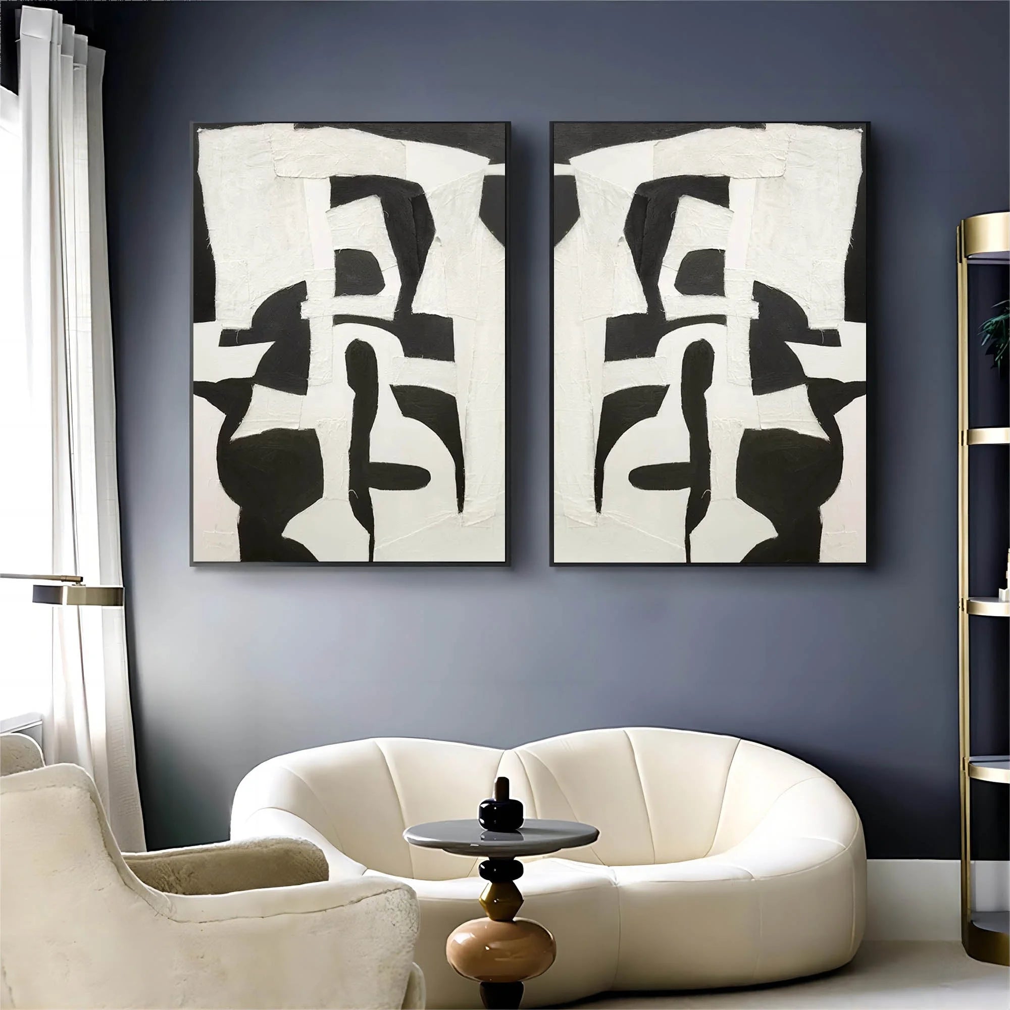Multicolor Monochrome Harmony Set Of 2 - Artwallpainting