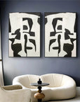 Multicolor Monochrome Harmony Set Of 2 - Artwallpainting